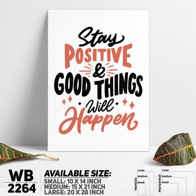 DDecorator Stay Positive - Motivational Wall Board and Wall Canvas image