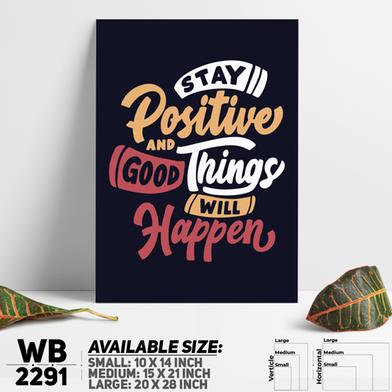 DDecorator Stay Positive - Motivational Wall Board And Wall Canvas image
