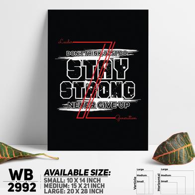 DDecorator Stay Strong - Motivational Wall Board and Wall Canvas image