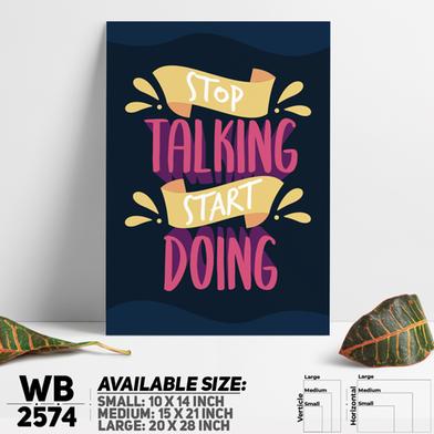 DDecorator Stop Talking Start Doing - Motivational Wall Board And Wall Canvas image