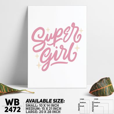DDecorator Super Girl - Motivational Wall Board and Wall Canvas image