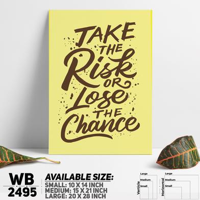 DDecorator Take The Risk - Motivational Wall Board And Wall Canvas image