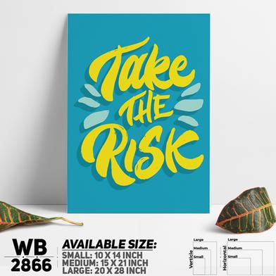 DDecorator Thake The Risk - Motivational Wall Board and Wall Canvas image