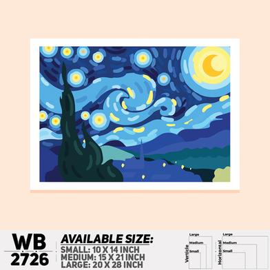 DDecorator The Starry Night Digital Painting Digital Art Wall Board and Wall Canvas image