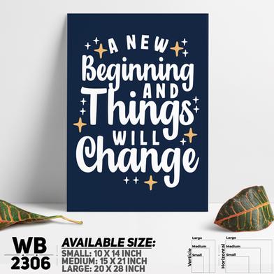 DDecorator Things Will Change - Motivational Wall Board And Wall Canvas image