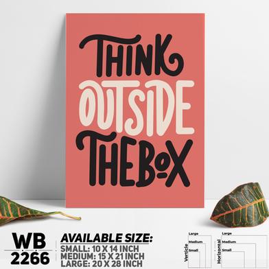 DDecorator Think Outside The Box - Motivational Wall Board and Wall Canvas image