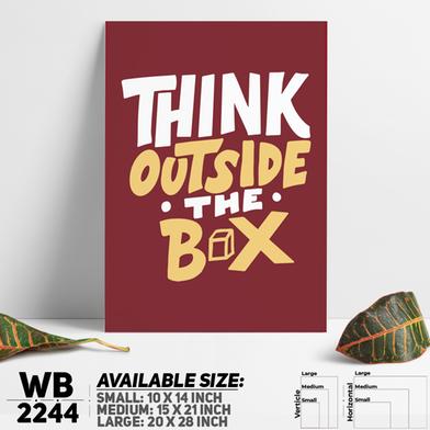 DDecorator Think Outside The Box - Motivational Wall Board and Wall Canvas image