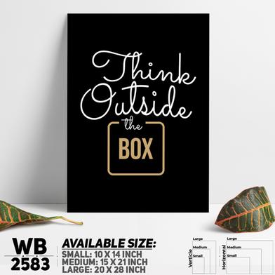 DDecorator Think Outside The Box - Motivational Wall Board And Wall Canvas image