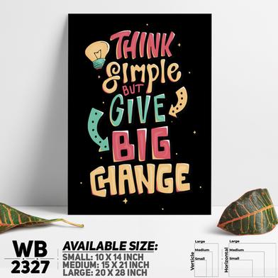 DDecorator Think Simple - Motivational Wall Board And Wall Canvas image