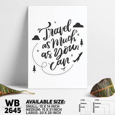 DDecorator Travel As Much As You Can - Motivational Wall Board and Wall Canvas image