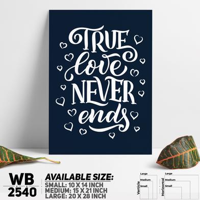 DDecorator True Love Never Ends - Motivational Wall Board And Wall Canvas image