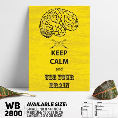 DDecorator Use Your Brain - Motivational Wall Board and Wall Canvas image