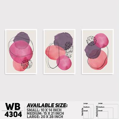DDecorator Water Painting Abstract Art (Set of 3) Wall Board And Wall Canvas image