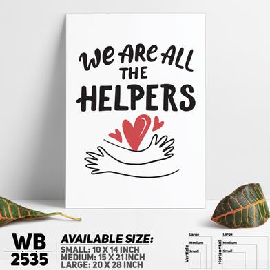 DDecorator We're All Helpers - Motivational Wall Board And Wall Canvas image