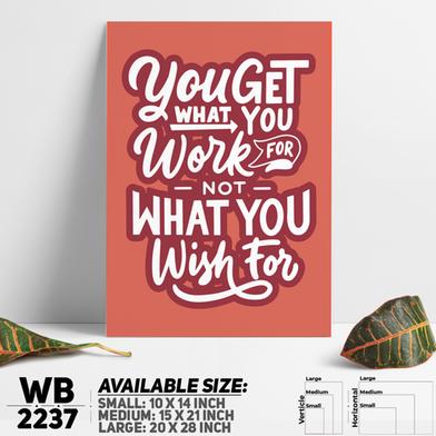 DDecorator Wish and Work For It - Motivational Wall Board and Wall Canvas image