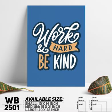 DDecorator Work Hard And Be Kind - Motivational Wall Board And Wall Canvas image