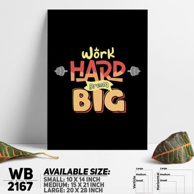 DDecorator Work Hard Dream Big - Motivational Wall Board and Wall Canvas image