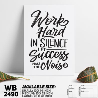 DDecorator Work Hard - Motivational Wall Board and Wall Canvas image