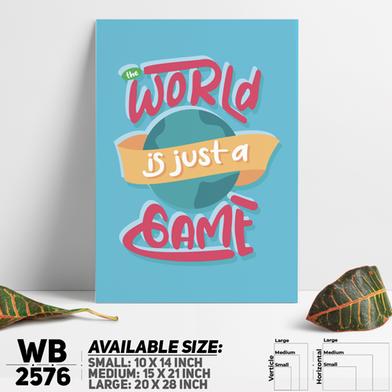 DDecorator World Is Just Game - Motivational Wall Board And Wall Canvas image