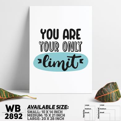 DDecorator You Are Your Only Limit - Motivational Wall Board and Wall Canvas image