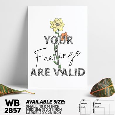 DDecorator Your Feelings Are Valid - Motivational Wall Board and Wall Canvas image