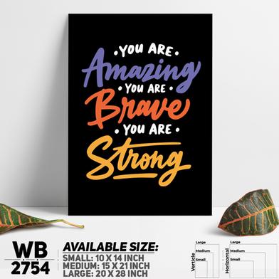 DDecorator You're Brave and Strong - Motivational Wall Board and Wall Canvas image