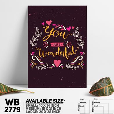 DDecorator You're Wonderful - Motivational Wall Board and Wall Canvas image