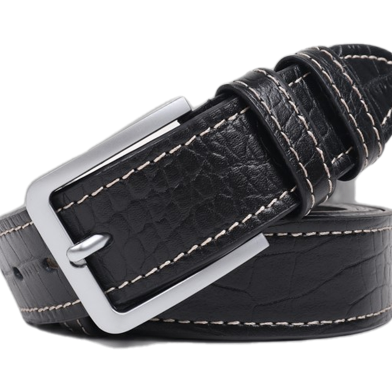 DEEN Black Genuine Leather Belt 07 image