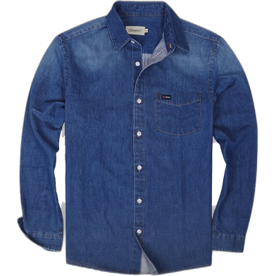 DEEN Indigo Faded Denim Shirt 15 image