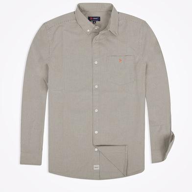 DEEN Khaki Stripe Oxford Shirt 25 – Regular Fit image