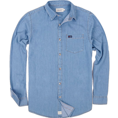 DEEN Lake Blue Denim Shirt 19 image