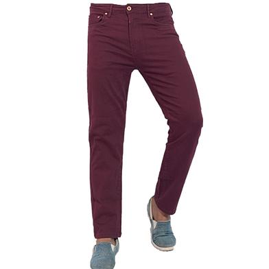 DEEN Maroon Twill 5-Pocket Pant 29 – Slim Fit image