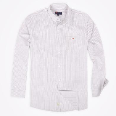 DEEN Off-white Stripe Oxford Shirt 29 – Regular Fit image