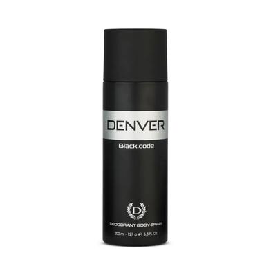 DENVER - Black Code Deodorant Body Spray | Long Lasting Deodorant for Men - 165ML image