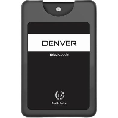 DENVER Black Code Pocket Perfume - 18ML (Pack of 2) | Long Lasting Perfume Fragrance For Men Travel Size image