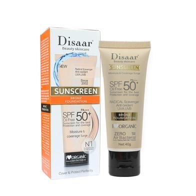 Disaar Sunscreen Bronz Foundation SPF 50 Plus Pa Plus Plus Plus - 40G image