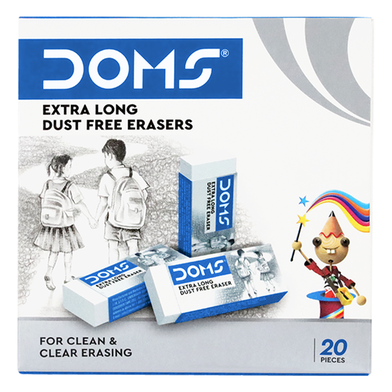DOMS Non dust eraser 20 Pcs pack image