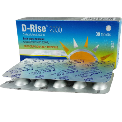 D-Rise2000 IU 10's Strip Tablet image