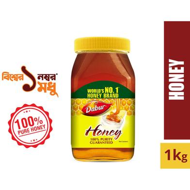 Dabur Honey 100 Percent Pure Honey with No Sugar Adulteration 1 kg image