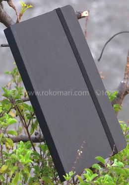 Daily Journal Black Notebook with Elastic Band image