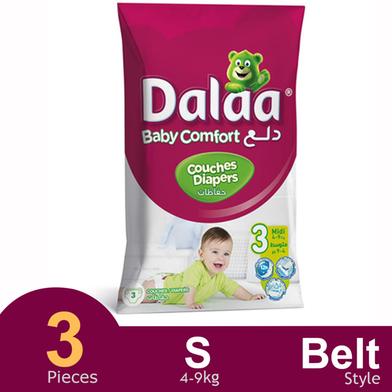 Dalaa Belt System Baby Diaper (3 Pcs) (4-9kg) image
