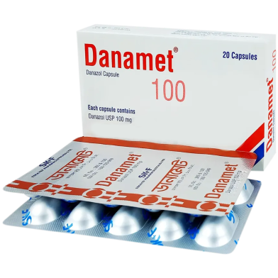 Danamet 100mg Capsule 10's Strip image