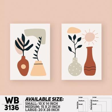 Ddecorator Modern Flower Artwork Wall Decor image