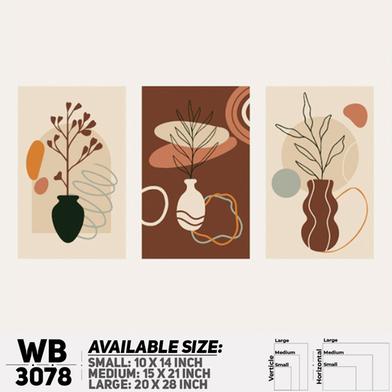 Ddecorator Modern Leaf Artwork Wall Decor image