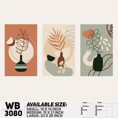 Ddecorator Modern Leaf Artwork Wall Decor image