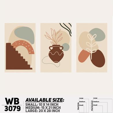 Ddecorator Modern Leaf Artwork Wall Decor image