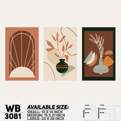 Ddecorator Modern Leaf Artwork Wall Decor image