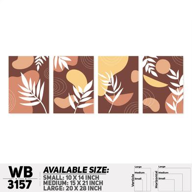 Ddecorator Modern Leaf Artwork Wall Decor image