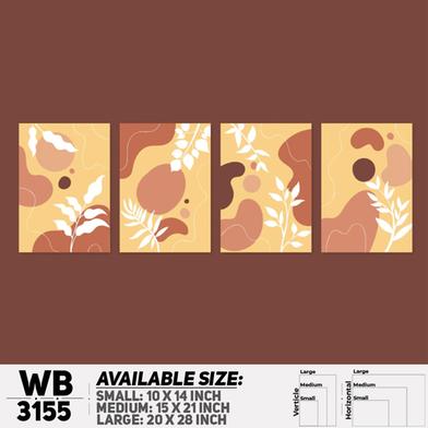 Ddecorator Modern Leaf Artwork Wall Decor image