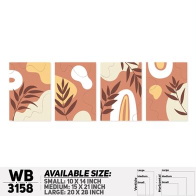 Ddecorator Modern Leaf Artwork Wall Decor image